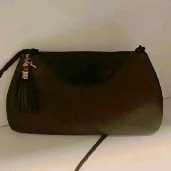 Brighton Women's Brown TwoTone Leather Magnetic Closure Clutch CrossBody Handbag - Picture 7 of 16